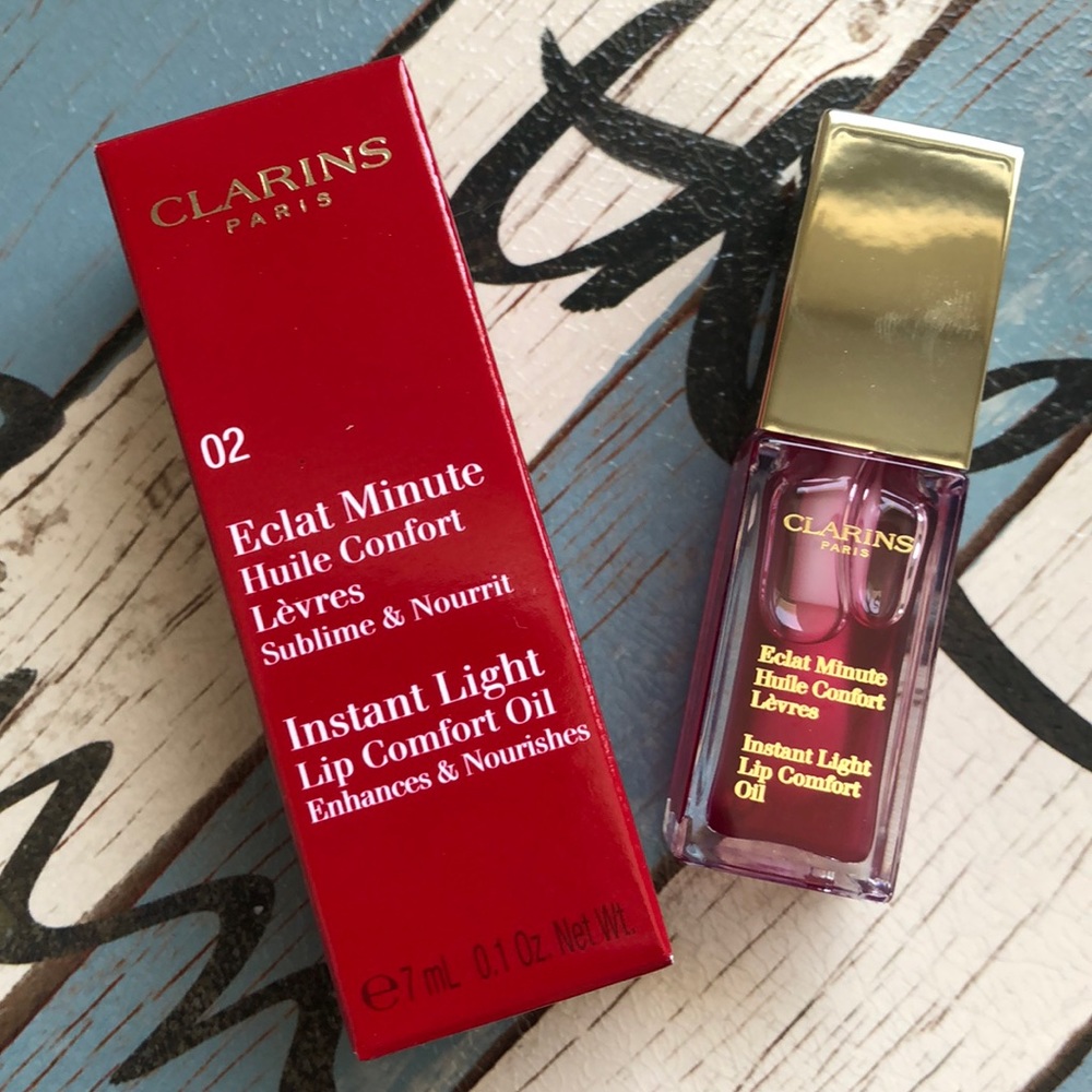 👄NEWClarins Lip oil 02 raspberry